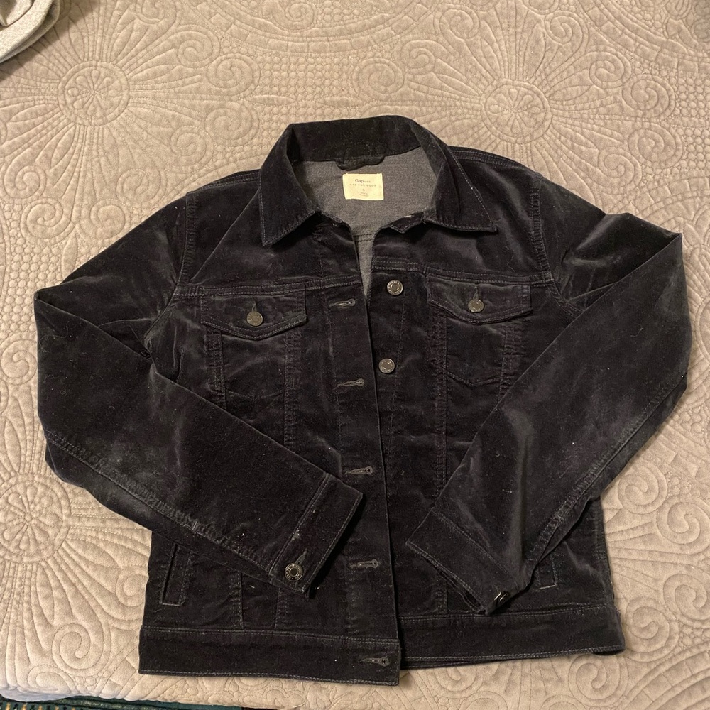 Black velvet jacket